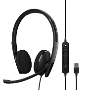 Проводные наушники Sennheiser EPOS ADAPT 160T USB II, (кабель 1.8 м), Черные