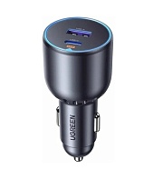 Автомобильное зарядное устройство UGREEN EC701 (35023) (2USB-C PD+USB-A QC/63W) серый