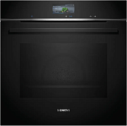 Духовой шкаф Siemens HB776G1B1 (iQ700 / 71 л / до 300 °C / чёрное стекло / Гриль / Пиролиз / Home Connect / SoftClose / A+)