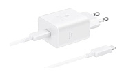 Сетевое зарядное устройство Samsung EP-T4511XWEGRU, (Type-C/45W/3A/PD), Белое