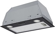 Вытяжка полновстраиваемая KRONA ADEL 600 BLACK PB (780 м³/ч / 65 Вт / LED освещение 2x1,5 Вт/ ширина - 52.5 см / чёрная)