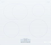 Поверхность индукционная Bosch PIF612BB1E (Serie6 / белый / стеклокерамика / 4 конфорки (1,8/1,8/2,2/1,4кВт) / QuickStart / PowerBoost)