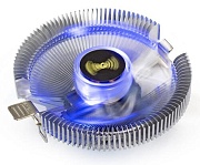Кулер ExeGate Wizard EE91-BLUE, LGA1700/1200/AM4 TDP 75W, 2200RPM, 3pin, 22db, LED 