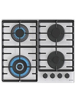 Поверхность газовая Gorenje GTW642SYW (Simplicity 2.1 / белый / закаленное стекло / чугун / WOK)