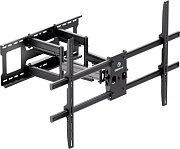 Кронштейн для ТВ ONKRON M10 чёрный, для 42"-120", наклон 15°, поворот 90°, нагрузка до 100 кг, расстояние до стены 90-600 мм