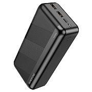 Портативная батарея Borofone BJ27B (Smart charge/ LED индикатор) 30000мАч, черная  Чёрный