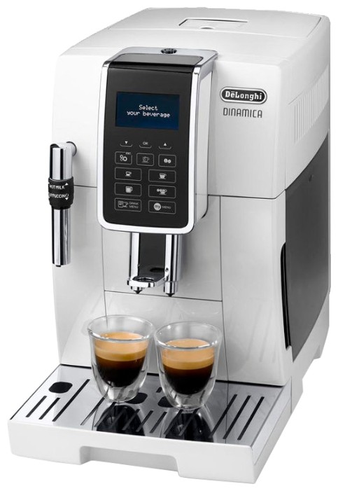 Кофемашина D ECAM350.35.W (кофе зерновой, молотый/ 1450 Вт/ 1.8 л/ капучинатор/ 4 напитка)
