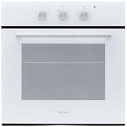 Духовой шкаф KRONA ESSENZA 60 WH G2 (68 л / до 260 °C / Белый / стекло / Традиционная очистка / Гриль / Рельефные направляющие / А) Белый
