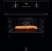 Духовой шкаф Electrolux EOF3H50BK (SurroundCook 600 / 65 л / до 275°C / Чёрное стекло/ AquaClean / боковые. напр.)