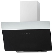 Вытяжка наклонная KRONA KRISTEN A 600 black S (1050 м³/ч / 210 Вт / LED освещение 2x1 Вт / ширина - 59.5 см / чёрный + нерж. сталь)