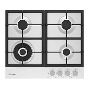 Поверхность газовая Indesit THPM 642 WS/WH/I (Белый / чугун. решетки / 4 конфорки (1,75/1,0/1,75/3,3 кВт) / WOK / газконтроль / электроподжиг) Белый