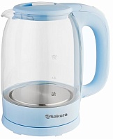 Чайник Sakura SA-2740BL (2200 Вт / 1,7 л / стекло / голубой)