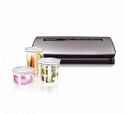 Упаковщик вакуумный Redmond RVS-M021 (120 Вт / 12 л/мин / пайка 29 см / пленка в комплекте / серый металлик)