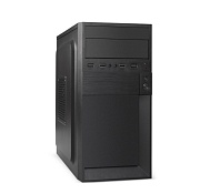 Корпус Minitower ExeGate BAA-105-01-AAA450 (mATX, БП AAA450 с вент. 8см, 2*USB, аудио, черный) 