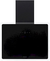 Вытяжка наклонная KRONA AURA 600 FRAME black S (1100 м³/ч / 80 Вт / LED освещение 2x2 Вт / ширина - 53.8 см / чёрный / металл+стекло)