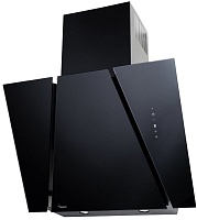 Вытяжка наклонная AKPO WK-9 Cetias 90 Inox/Black Glass (1100 м³/ч / 111 Вт / 2 LED лампы по 2 Вт / ширина - 90 см / чёрное стекло)