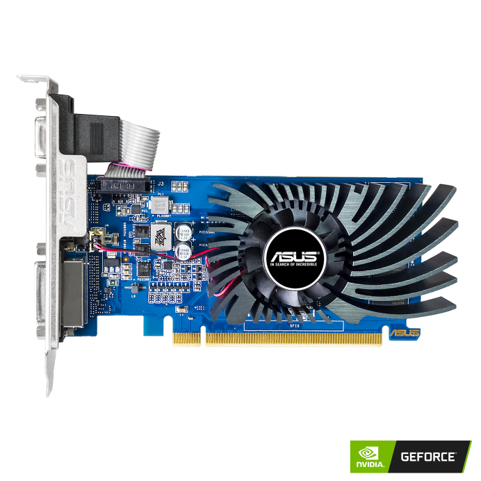 Видеокарта ASUS GeForce GT730 2GB DDR3  пассивное охдаждение (GT730-SL-2GD3-BRK-EVO ) 902(927)/1800MHz  DVI-D, HDMI, DSUB