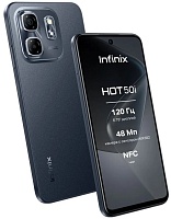 Смартфон Infinix HOT 50i 6/128 ГБ, чёрный Чёрный