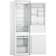 Холодильник встраиваемый Whirlpool WHC18D031A1 (Объем - 268 л / Высота - 178 см / Слайдерное крепление фасадов / A++ / Белый / Морозилка - NoFrost)