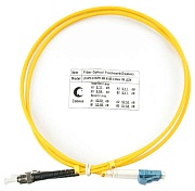 Шнур оптический duplex Cabeus FOP(d)-9-LC-ST-1m LC-ST 9/125 sm 1м LSZH 