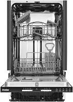 Машина посудомоечная встраиваемая 45 см Haier HDWE9-191RU (9 комплектов / 2 полки / расход воды - 9 л / Aquastop(частично) / А)