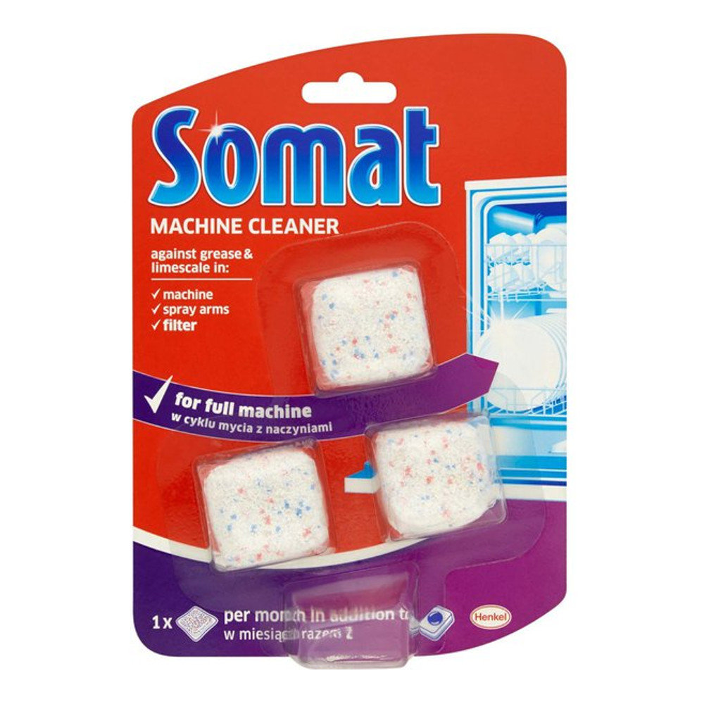Очиститель для посудомоечных машин Somat 3шт 20гр