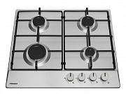 Поверхность газовая Hansa BHGI610102 (Нерж. сталь / чугун. решетки / 4 конфорки (1,8/1,0/1,8/2,8кВт) / газконтроль / эл.поджиг)