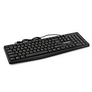 Клавиатура ExeGate Smart K120 (USB, полноразмерная, влагозащищенная, 104кл., Enter большой, длина кабеля 1,6м, черная, RTL)