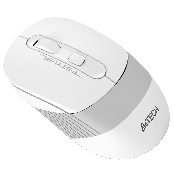 Беспроводная мышь A4Tech Fstyler FB10C, Bluetooth & 2.4GHz, оптическая, белый/серый