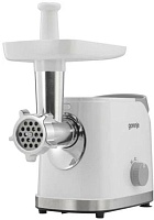 Мясорубка Gorenje MG1802SJW (1800 Вт/ 2.1 кг/мин/ корпус - металл, пластик / лоток - пластик / реверс / 8 насадок / белый)