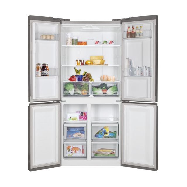Холодильник Side by Side CANDY CSC818FX (4 двери / Объем - 436 л / Высота - 183 см / A+ / Серебристый / No Frost)