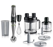 Блендер Braun Multiquick 9 MQ9185XLI (1200 Вт/ скоростей 3/ турборежим/ венчик, измельчитель, комбайн, стакан) 