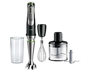Блендер Braun Multiquick 9 MQ9135XI (1200 Вт/ скоростей 3/ турборежим/ венчик, 2X измельчитель, стакан) 