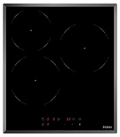 Поверхность электрическая Haier HHY-C53NVB (Черный  / 3 конфорки / (1,2/1,8/1,8) кВт / стеклокерамика / Таймер / 4,8 кВт)