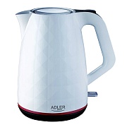 Чайник Adler AD 1277 (2200 Вт / 1,7 л / пластик / белый) Белый