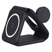 Беспроводное зарядное устройство TFN MagTrio QI14 (15W, чёрное)
