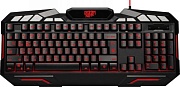Проводная игровая клавиатура Defender Doom Keeper GK-100D, (Полноразмерная/Мембранная/Кабель 1.5м), Черная 
