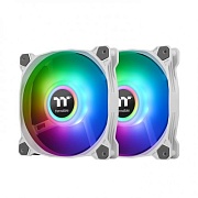 Комплект вентиляторов Thermaltake Pure Duo 14 ARGB Sync (CL-F098-PL14SW-A), 140x140, 4-pin PWM, 500~1500 RPM, 33.5dB(A), белый, подсветка ARGB, 2 шт