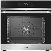 Духовой шкаф Haier HOQ-F5AABX (72 л / Чёрный+нерж. сталь / Гриль / Телескоп.напр.(x2) / AquaClean / A+)