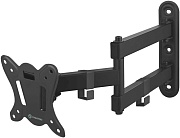 Кронштейн для ТВ ONKRON NP15 чёрный, для 10"-32", наклон 8°, поворот 180°, нагрузка до 25 кг, расстояние до стены 65-408 мм