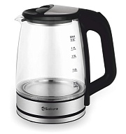 Чайник Sakura SA-2722BK (1500 Вт / 2,2 л / стекло / черный) Серый