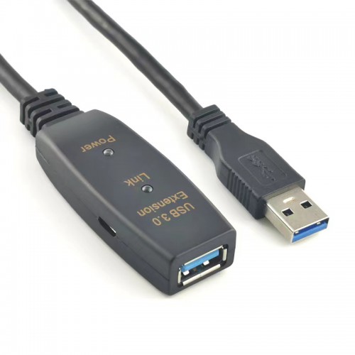 Удлинитель USB 3.2 Gen 1 AM AF KS-is (KS-776-20) активный розетка-вилка, скорость передачи до 5 Гбит/с, длина - 15 метра