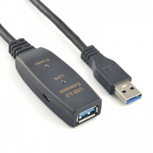 Удлинитель USB 3.2 Gen 1 AM AF KS-is (KS-776-5) активный розетка-вилка, скорость передачи до 5 Гбит/с, длина - 5 метра