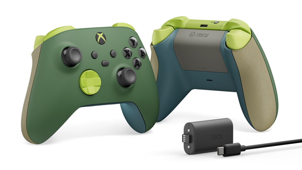 Геймпад Microsoft Xbox Wireless Controller Green Eko Remix + Play and Charge Kit (QAU-00114)