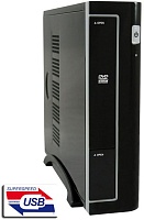 Корпус LC-Power 90W LC-1370BII, Mini-ITX,1*5.25"ext(slim), 1* 2.5"int,1*3.5"int 2USB3, 70 x 250 x 295 mm
