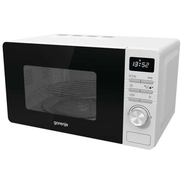 Микроволновая печь Gorenje MO20A4W (Advanced / 20 л, 800 Вт, переключатели кнопки, гриль, белый/черный)