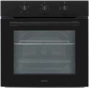 Духовой шкаф KRONA SERA 60 BL/BL (72 л / до 285 °C / Чёрный / Традиционная очистка / Гриль / Рельефные направляющие / А)