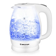 Чайник Brayer BR1013WH (2200 Вт / 1,8 л / стекло / белый) Белый