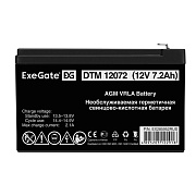 Батарея 12V/ 7,2Ah ExeGate DTM 12072, клеммы F1 EX285952RUS 