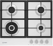 Поверхность газовая Indesit THPM 642 WS/WH/I (Белый / чугун. решетки / 4 конфорки (1,75/1,0/1,75/3,3 кВт) / WOK / газконтроль / электроподжиг)